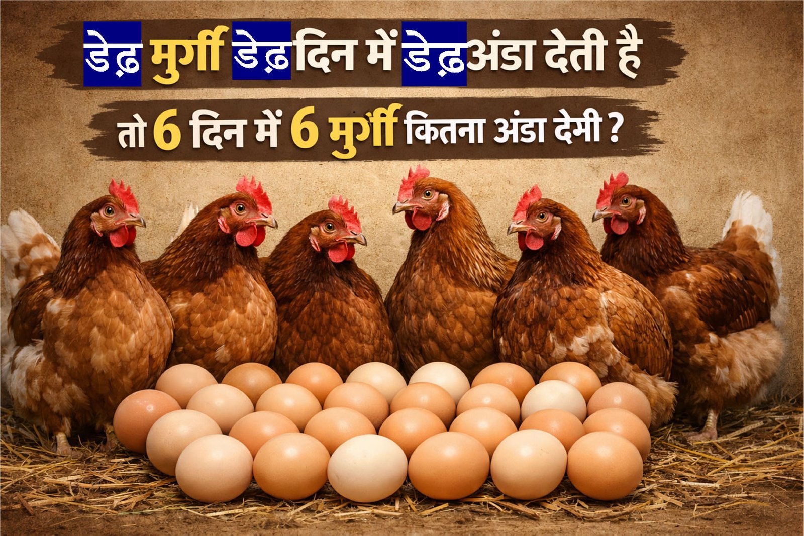 Bhavyashri News | डेढ़ मुर्गी डेढ़ दिन में डेढ़ अंडा देती है तो 6 मुर्गी 6 दिन...